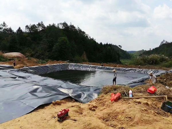 鱼塘土工膜施工